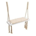 thumbnail image 3 of Asiento columpio interior,Asiento de columpio interior de madera para decoración de habitación de niños,Asiento de columpio interior de madera hecho a mano para niños,Columpio interior Beige, 3 of 9
