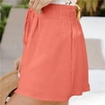 thumbnail image 5 of Pxkloy Womens Lounge Shorts 2025 Summer Casual Loose Fit Beach Short High Waisted Drawstring Plus Size Shorts with Pockets Pink,XL, 5 of 6