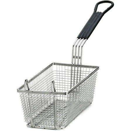 Tablecraft Rectangular Fry Baskets with Black Handle