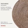 thumbnail image 4 of Alfombras para Recámara | Tapete Redondo de Yute Rustico y Moderno | Alfombra para Sala 120 cm Diámetro | Decoración Hogar Elegancia Natural, 4 of 6