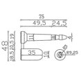 thumbnail image 5 of 2025 10PCS Anti-Theft Container Seal Lock Disposable Bullet Shape Lead Seal Self-Locking Metal Cable Ties Yellow, 5 of 5