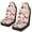 Chicken Pink Flowers, variant on Yuyamidu 2pcs Set Capybara Car Seat Covers Cute Vehicle Bucket Seat Cover Stretchy Driver Seat Covers for SUV Van Sedan, Brown
