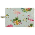 thumbnail image 4 of PKQWTM Flamingo Bird Palm Leaves Tropical Flower Pineapples Book Cover Book Protector Book Sleeve Book Pouch Book Bag 6x9 inch, 4 of 4