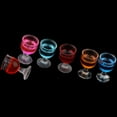 thumbnail image 4 of 2x vasos de cóctel multicolores Hugo 6 piezas accesorios de comedor para Casa de muñecas, 4 of 10