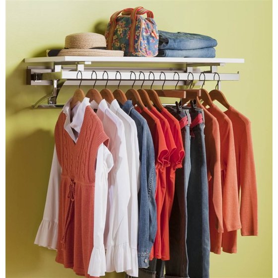 36 in. Wall Mount Clothes Rack