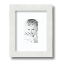 ArtToFrames 7x9 Matted Picture Frame with 3x5 Single Mat Photo Opening Framed in 1.25 Satin White Frame and 2 Super White Mat (FWM-3966-7x9)