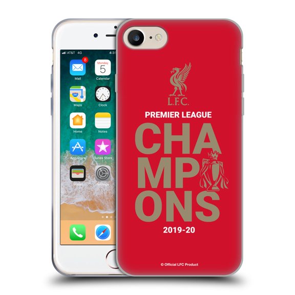 Head Case Designs Officially Licensed Liverpool Football Club 2020 Champions Red Typography Soft Gel Case Compatible With Apple iPhone 7 / 8 / iPhone SE 2020