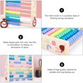 thumbnail image 2 of KAKOWELY 1Pc Wooden Educational Abacus Frame Children Multi-functional Drawing Board,9.57X"X7.99"X2.09", 2 of 4