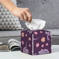 thumbnail image 6 of Gukieu Snake And Flower Print Leather Tissue Box, PVC Waterproof Velcro Opening and Closing Square Tissue Box Holder, Suitable for Home and Office Decoration, 6 of 7