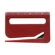 thumbnail image 1 of Abre cartas, abrelatas de sobres, herramienta para abrir paquetes, cortador de papel de envolver con cuchilla oculta, abrelatas de 3 en 1 con lupa, abrelatas con regla rojo, 1 of 5