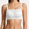thumbnail image 2 of Levmjia Womens Wireless Bra Lace Solid Color Square Neck Adjustable Thin Straps Plus Size Seamless Lift Support Padded Daily Casual Outfits Spring Summer Daily Wear Elegant, 2 of 6