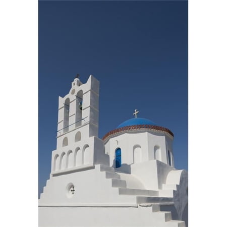 Posterazzi The Church of Panayia Poulati - Sifnos Cyclades Greek Islands Greece Poster Print - 24 x 38 in. - Large
