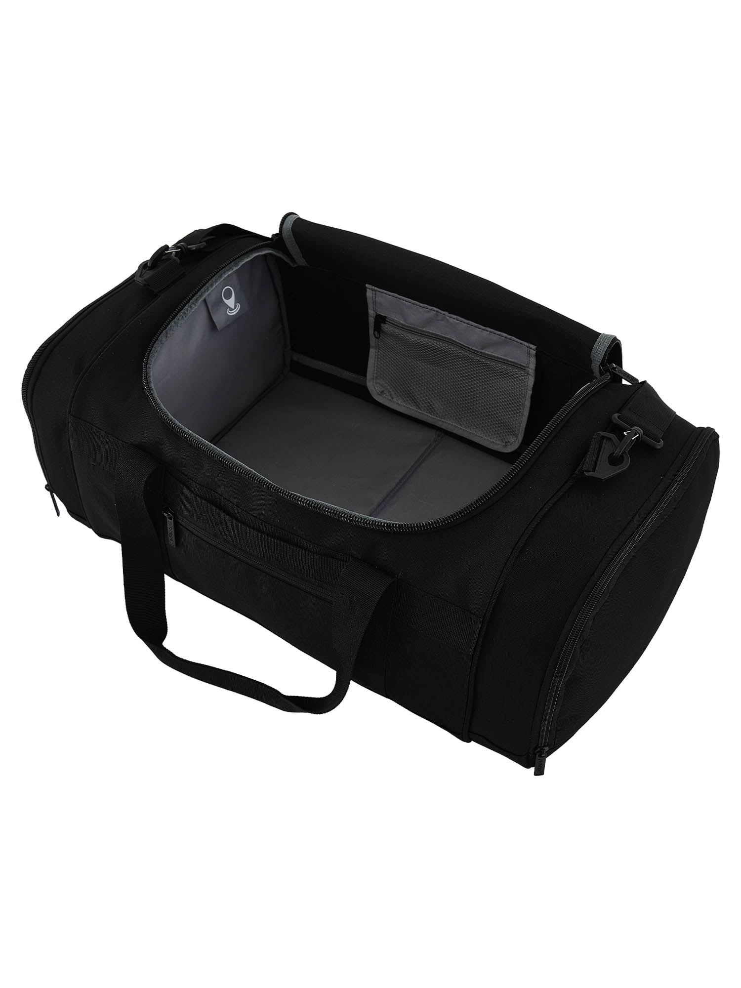 Protégé Everyday Journey 22 Inch Black Duffel Bag with Trolley Sleeve