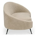 thumbnail image 3 of Moe's Home Collection Abigail Chaise Fabric Brown, 3 of 8