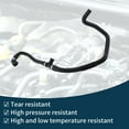 thumbnail image 5 of Unique Bargains Radiator Hose Heater Hose Radiator Outlet Hose Pipe No.64219250564 for Mini Cooper 2014-2019 1.5L L3 - Gas, 2.0L L4 - Gas Warm Air Outlet Pipe Black, 5 of 6