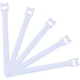 thumbnail image 1 of 50 PCS Reusable Fastening Cable Ties, Microfiber Cloth 6-Inch Hook and Loop Cord Ties, Black-B-White, 1 of 6