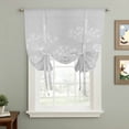 thumbnail image 2 of Grey Dandelion Balloon Curtains for Living Room/French Door, Spring Modern Minimalist Country Flower Tie Up Curtains 63 Inch Length Energy Saving Kitchen Curtains Shades for Windows 42"x63", 2 of 8