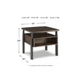 thumbnail image 4 of Signature Design by Ashley Casual Vailbry End Table  Brown, 4 of 9