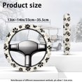 thumbnail image 7 of HUIACONG Dog Paw Prints Golf Cart Steerings Wheels Covers 14" Easy to Install Unversial Golf Steering Wheel Cover Flannel Fabric Warm Fashion Interior Covers for EZGO Club Cars, 7 of 7