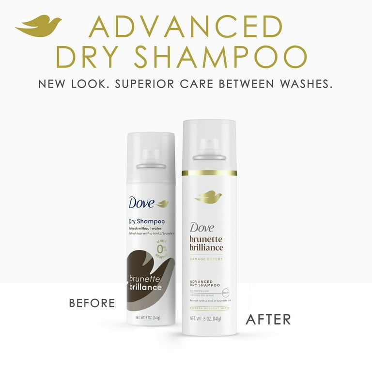 Dove Advanced Dry Shampoo, Refresh and Revive Hair, Brunette Tint