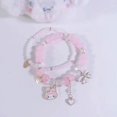 thumbnail image 4 of Cinnamoroll Pulsera de cuentas de cristal Kuromi y My Melody Pulseras Sanrio Joyería para Bff Amistad Mejor amigo Regalo Lindo dibujos animados Kawaii Elástico con cuentas, 4 of 5