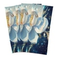 thumbnail image 3 of BZSMCE Kitchen Towels Creative Mystic Lotus in The Night Pattern Durable Kitchen Towel, 3 of 7