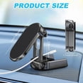 thumbnail image 3 of Folding Magnetic Phone Holder For Cars, Alloy Magnetic Phone Car Mount, 720 Rotatable Magnet Cell Phone Mount, 3 of 5