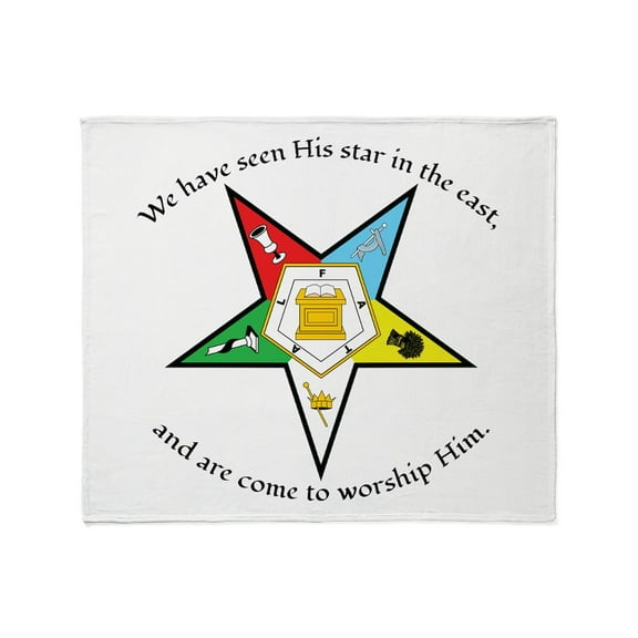 CafePress - Eastern Star Matthew 2:2 Throw Blanket - Soft Fleece Throw Blanket, 50"x60" for All Ages