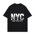 thumbnail image 2 of T Shirt Black Nyc New York City Skyline Print Urban Streetwear Casual Wear, 2 of 3