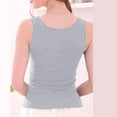 thumbnail image 6 of Women's Lace Trim Strap Top Sleeveless Tank Top for Women Thin Strap Vest Grey Women's Blended Vest Women's Tops(XXL), 6 of 7