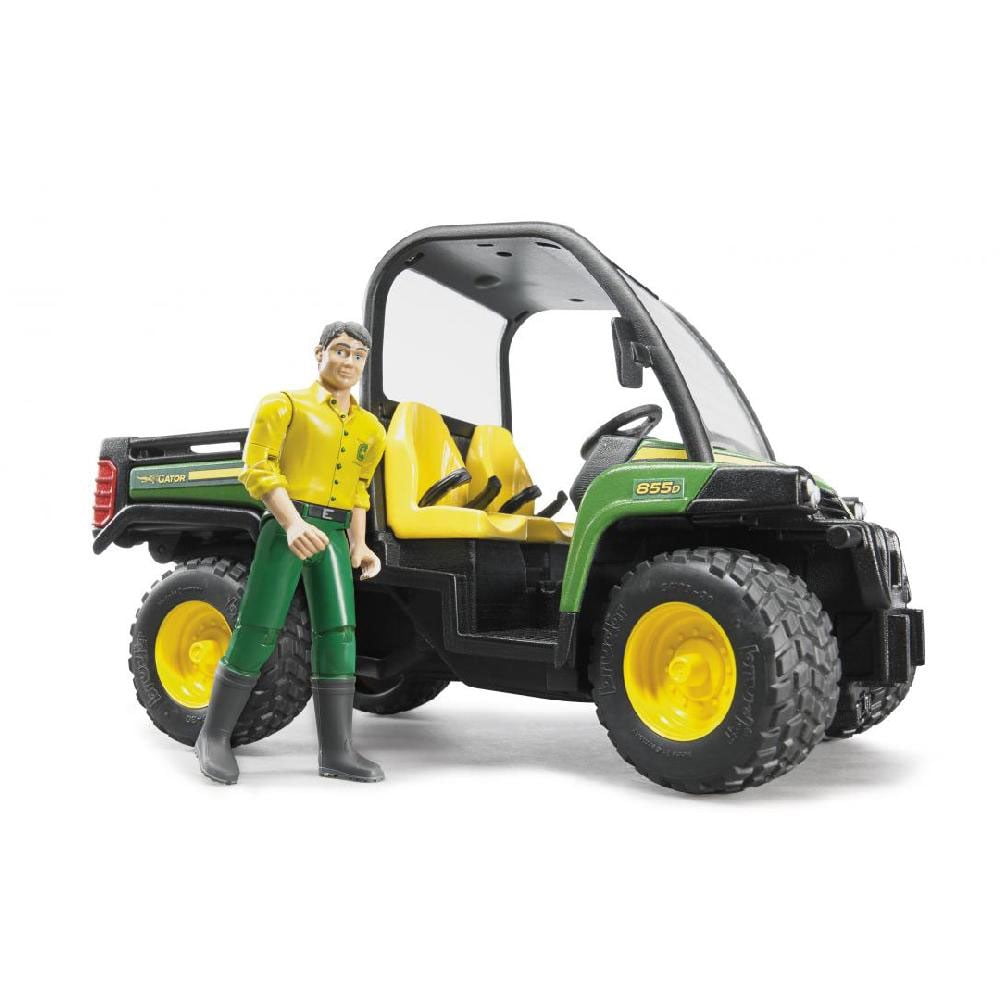 Bruder Toys John Deere Gator XUV 855D Green ATV Truck with Driver in 1