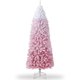 thumbnail image 2 of QinaQin Árbol de Navidad tipo lápiz nevado con luces LED cálidas, disponible en 6 o 7.5 pies, 320 puntas, incluye guantes, base plegable y papel kraft decorativo, 2 of 9