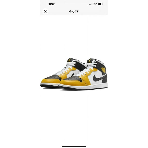 Ni - ke Size 9 Air Jordan 1 Mid 'Yellow Ochre' Men's Shoes DQ8426-701
