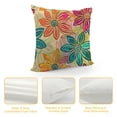 thumbnail image 4 of YINGXI Flower Pillow Covers, with Double Sided Throw Sofa Cushion Cover Square 20x20in, 4 of 5