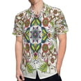 thumbnail image 4 of High Quality Hawaiian Shirts for Men Short Sleeve Aloha Beach Shirt Floral Summer Casual Button Down Shirts Blouses 63ZTFX, 4 of 7
