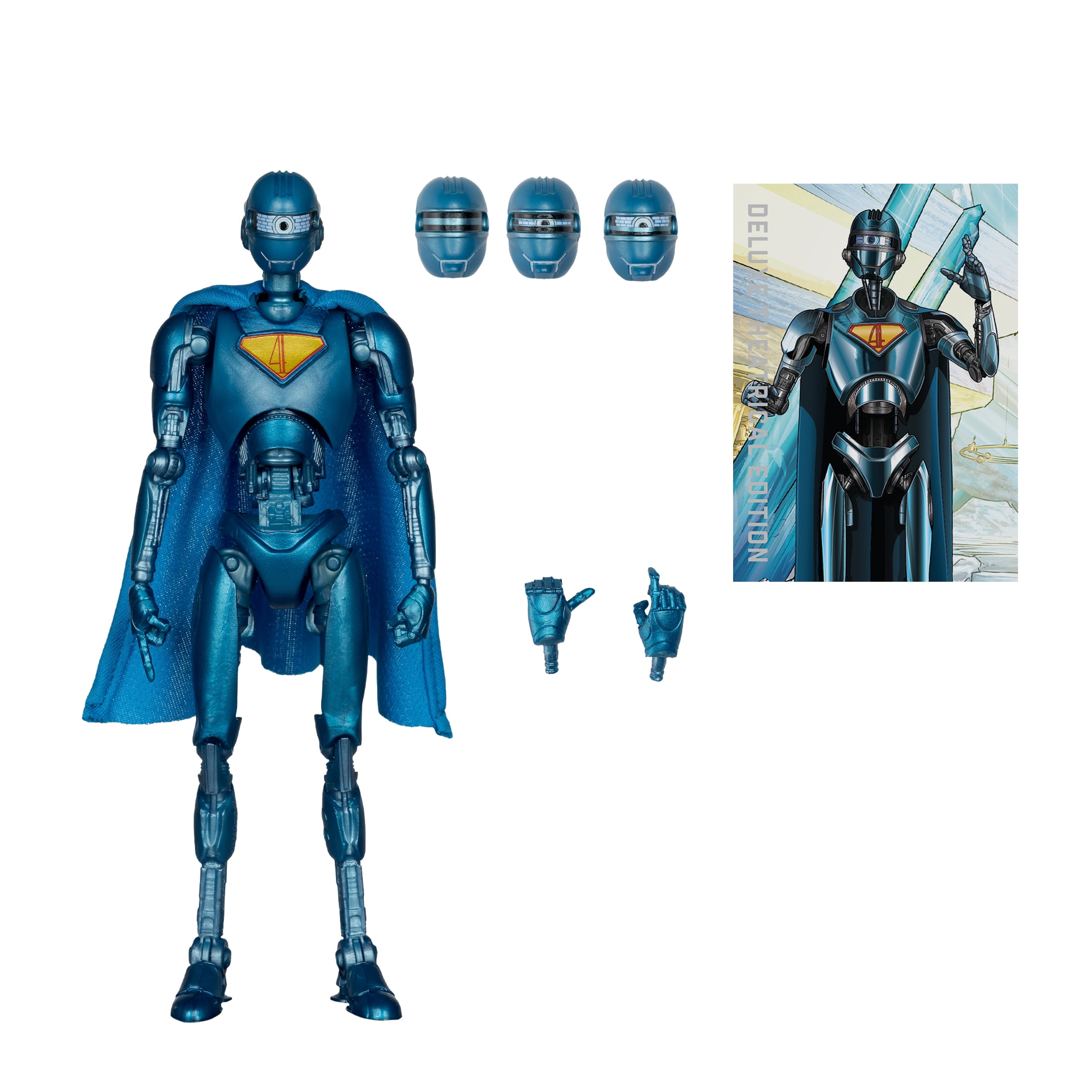 Superman Robot (Superman Movie) Deluxe Theatrical Edition (Red Platinum Edition) - McFarlane Toys