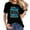 Black, variant on Level 10 Unlocked Awesome Since 2013 10th Birthday Fashionable Women's Graphic Tee - Cute Short Sleeve Top