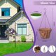 thumbnail image 3 of Flores artificiales colgantes con cesta para decoración exterior, 3 of 9