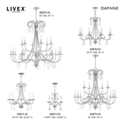 Livex Lighting - Daphne - 3 Light Mini Chandelier in French Country Style -