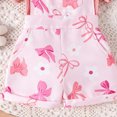 thumbnail image 4 of Toddler Kids Baby Girl Floral Overalls Shorts with Pocket Suspender Trousers Summer Clothing Outfits Pink 3-6 Months, 4 of 5