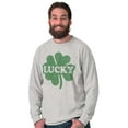 thumbnail image 5 of Lucky 4 Leaf Clover St Patrick's Day Long Sleeve TShirt Men Women Brisco Brands S, 5 of 6