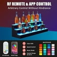 thumbnail image 1 of Qinaqin de 3 Niveles 30 Inch Bottle cm Profundidadisplay Estante Bar Shelves con Remote & App Control 16 Colors 4 Music Modes Acrylic Lighted para Liquor, 1 of 6