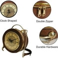 thumbnail image 5 of Baguery PVC Clock Shaped Crossbody Bag - Waterproof Adjustable Shoulder Purse for Women, 5 of 7