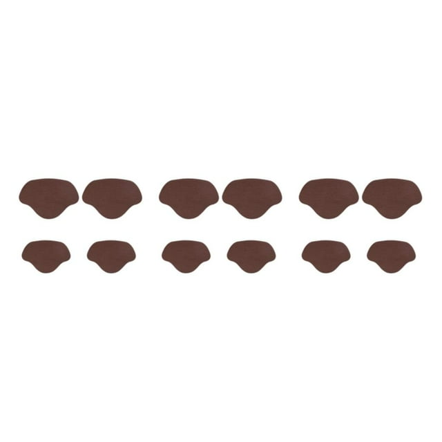 kurtrusly Adjustable Shoe Heel Pad Insoles for High Heels Customizable Heel Repair Stick coffee 3Set