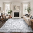 thumbnail image 3 of KUETH 8'X10' Vintage Area Rugs Machine Washable Rugs for Living Room, Non Slip Flat Pile Rug with Rubber Backing, Boho Rug for Entryway Bedroom Dining Room Home Office, 3 of 10