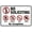 Warning Sign 1, variant on Metal No Soliciting No Politics Magazines Candy Religion Sign - 12×8 Inches, Home Office Enterprise Safety Equipment Warning Decor