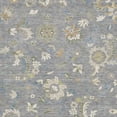 thumbnail image 3 of HomeRoots 678972 5 x 8 ft. Gray Copper & Blue Floral Washable Machine Made Rectangle Area Rug with UV Protection, 3 of 9