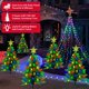 thumbnail image 3 of Árbol de Navidad solar Ohwewant de 3.6 pies con 100 LED, 8 modos, paquete de 2, 3 of 9
