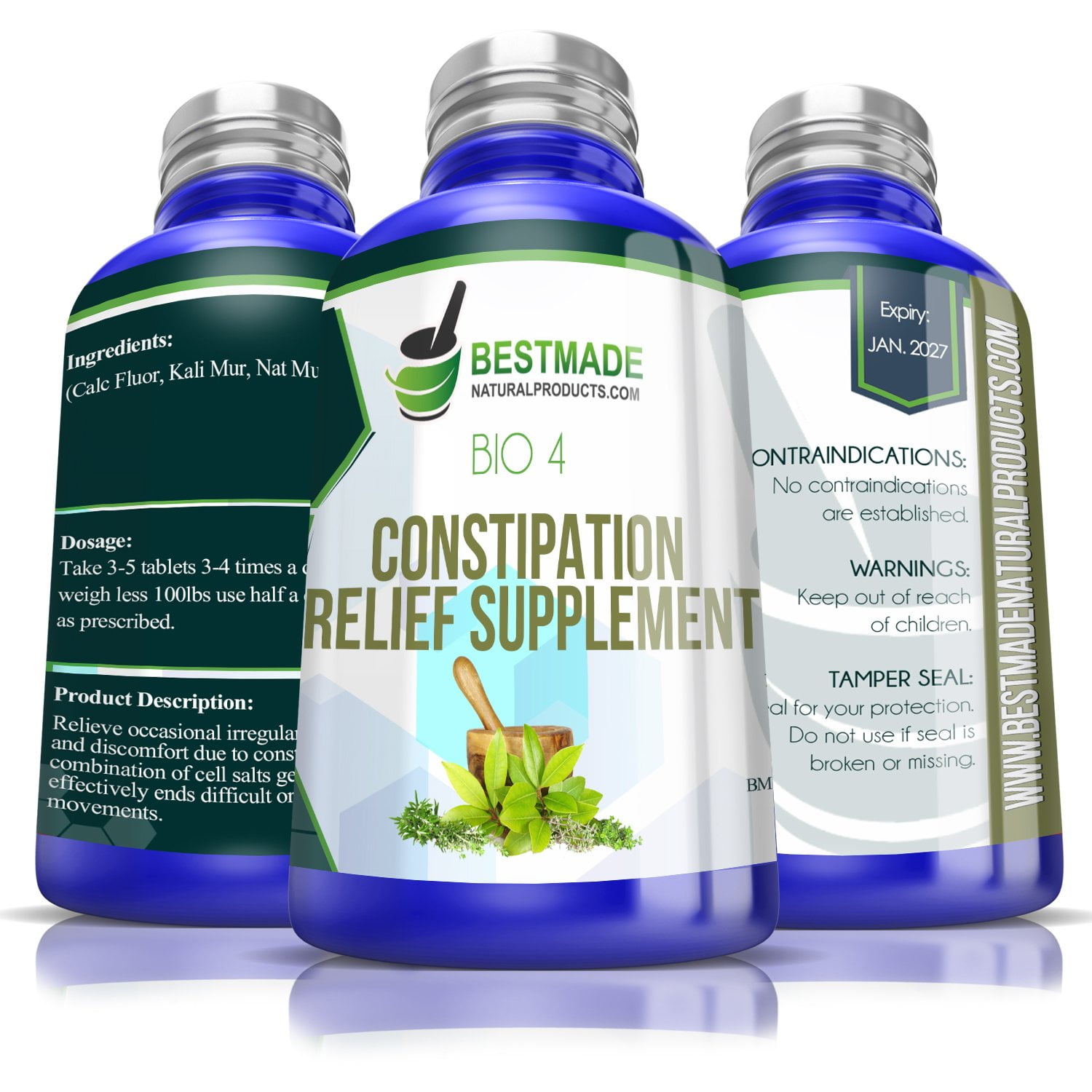 Natural Constipation Relief Supplement Bio4