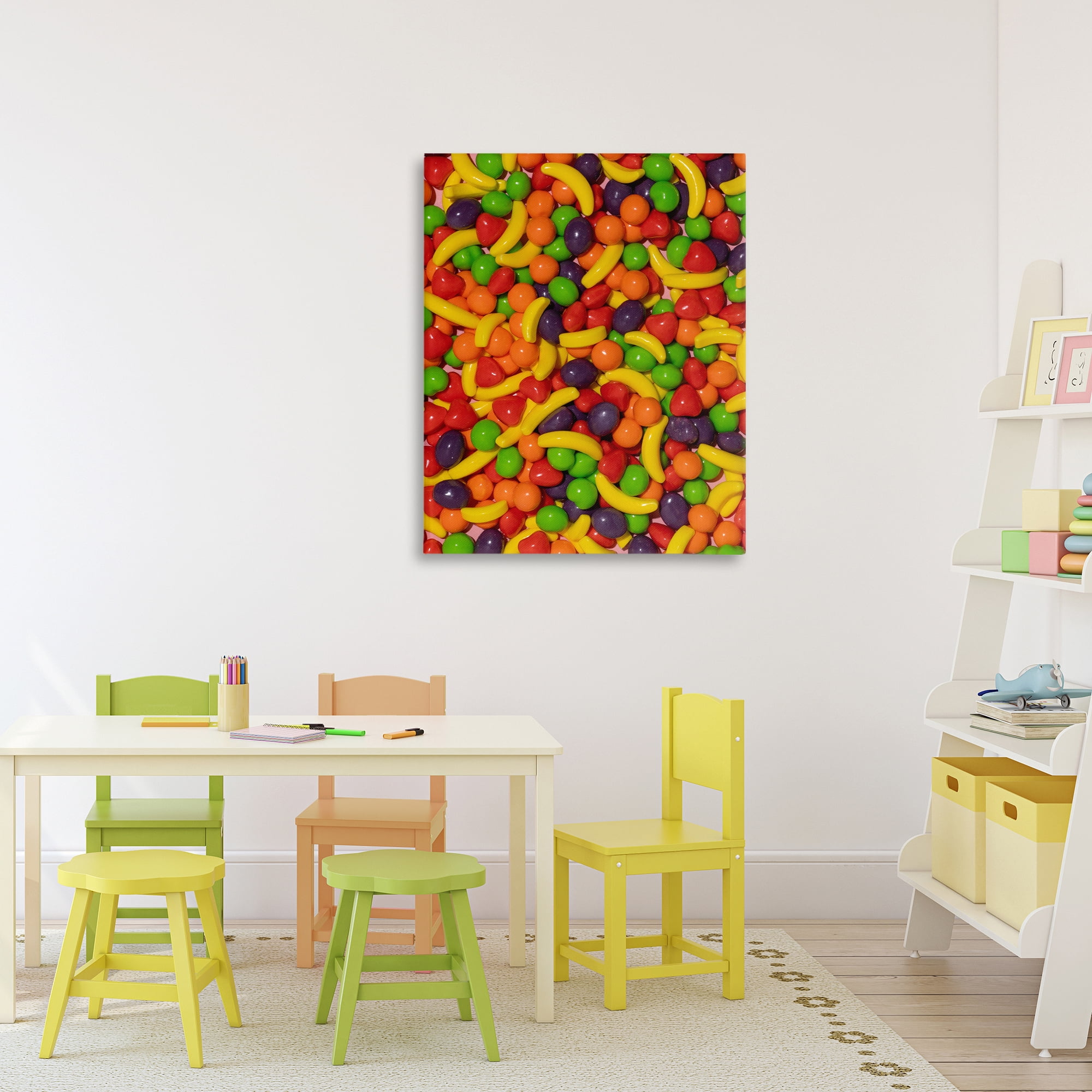 Stupell Industries Retro Assorted Fruit Candy Canvas Wall Art, design by LISH Creative